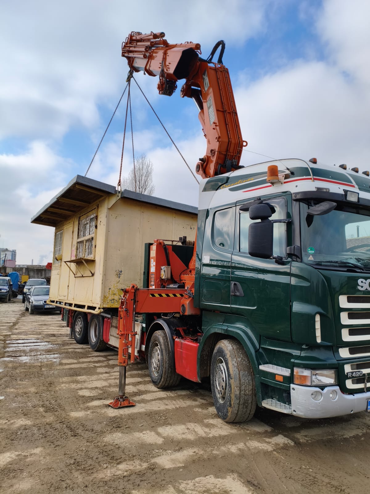 Încărcare și transport construcție modulară